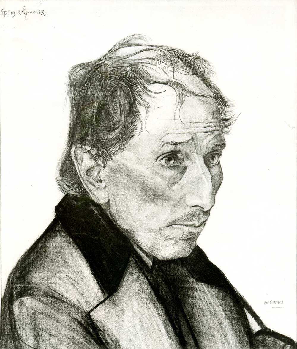 De Stroper, potlood en houtskool, 39 x 33 cm, 1918