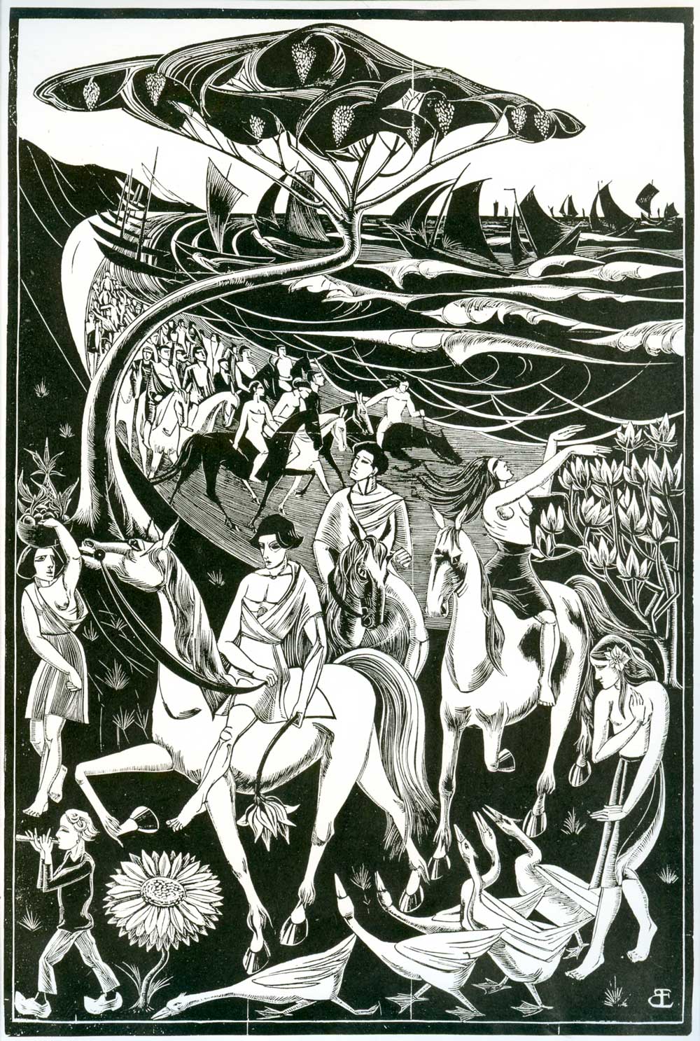 Lente’s landing 59 x 40,5, 1920